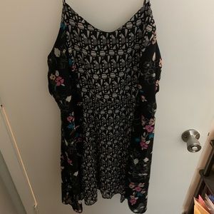 Black and floral dress